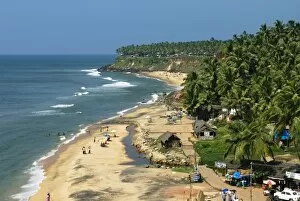 Papanasam Beach, Varkala, Kerala, India, Asia