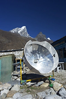 Electricity Prints: Parabolic solar powered cooker in Pheriche