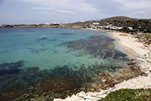 Images Dated 21st May 2009: Paradise Beach, Mykonos, Cyclades Islands, Greek Islands, Greece, Europe