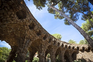 City Park Prints: Parc Guell, UNESCO World Heritage Site, Barcelona, Catalonia, Spain, Europe
