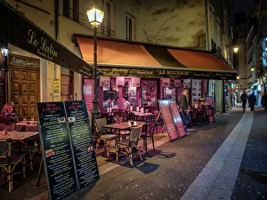 French Culture Gallery: Parisian cafe and street scene, Paris, France, Europe
