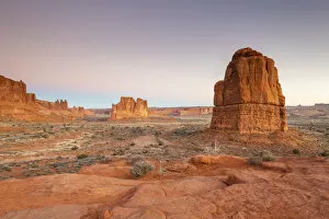 Sandstone Gallery: Park Avenue, Arches National Park, Moab, Utah, United States of America, North America
