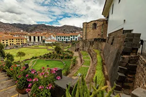Public Park Prints: Park in Cusco, Peru, South America