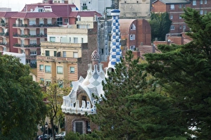 Contrasts Prints: Park entrance, Guell Park (Parc Guell)
