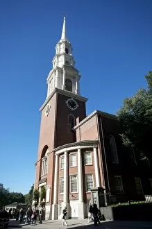 Images Dated 9th October 2010: Park Street Church, Boston, Massachusetts, New England, United States of America