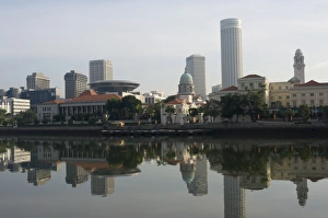 Parliament Building Prints: Parliament Buildings from Boat Quay