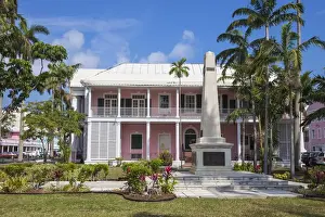 Nassau Prints: Parliament Square, Supreme Court and Garden of Remembrance, Nassau, Providence Island