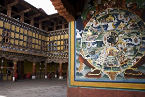 Bhutan Prints: Paro Dzong, Paro, Bhutan, Asia