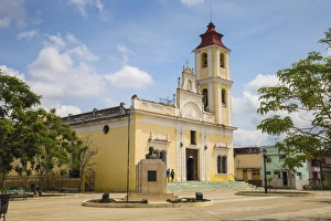 Traditionally Cuban Prints: Parque Maceo, Iglesia de Nuestra Senora de la Caridad