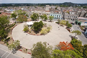 Cuban Prints: Parque Vidal, Santa Clara, Cuba, West Indies, Caribbean, Central America