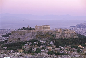 The Parthenon and Acropolis from Lykavitos