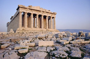 Athen Prints: The Parthenon at sunset