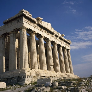 The Parthenon Temple on the Acropolis in Athens