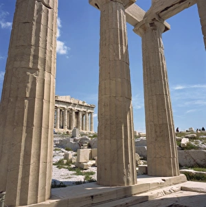 Athen Prints: The Parthenon viewed from Propylaea