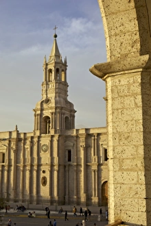 Arequipa Prints: Partial arch overlooking Arequipa Cathedral