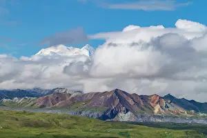 Vast Prints: Partial View of Mount Denali (Mount McKinley) in Denali National Park