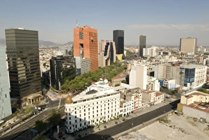Business District Prints: Paseo de la Reforma, Mexico City, Mexico, North America