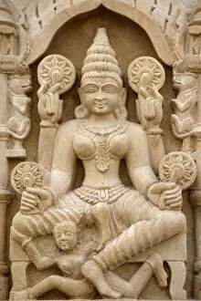 Images Dated 9th April 2010: Pashtunath Jain temple sculpture, Haridwar, Uttarakhand, India, Asia