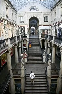 Passage Pommeraye shopping arcade from the 19th century, Nantes, Brittany, France, Europe