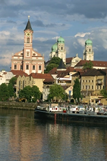 River Danube Prints: Passau, Bavaria, Germany, Europe