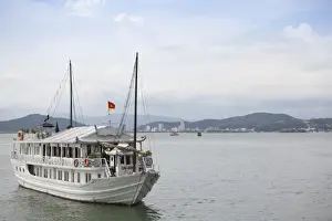 Passenger Boat Prints: A passenger boat in Ha Long Bay