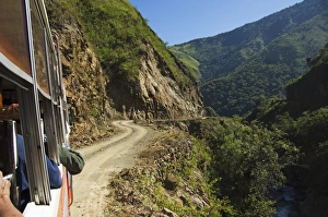 Buses Prints: Passengers on bus journey into Mountains of Kalinga