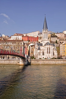 Riverfront Prints: Passerelle Saint-Georges bridge