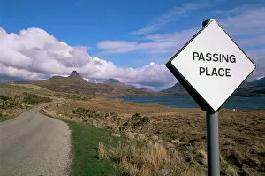 Images Dated 8th August 2008: Passing place sign