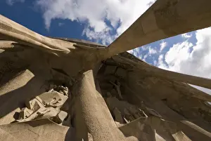 Gaudi Prints: The Passion Facade of Gaudis Sagrada Familia church in Barcelona, Catalonia