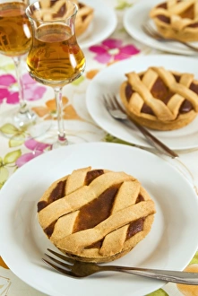 Pastries Prints: Pastiera, Italian (Neapolitan) Easter cake, Naples, Campania, Italy, Europe