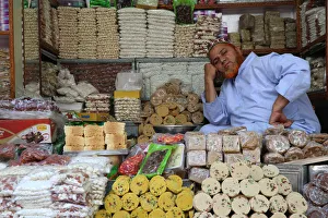 Variety Prints: Pastry shop outside Ajmer Sharif Dargah, Ajmer, Rajasthan, India, Asia