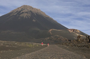 Images Dated 25th February 2009: Path leading to volcano on Fogo, Cape Verde Islands, Africa