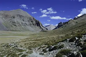 Kailash Prints: Path into Lha Chu canyon, on the kora
