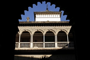 Real Alcazar Prints: Patio de las Doncellas, Real Alcazar, UNESCO World Heritage Site, Seville