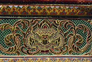 Chiang Mai Prints: Detail of pattern at Wat Doi Suthep in Chiang Mai