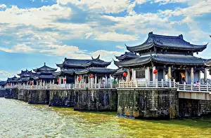 Passage Prints: The pavilions of Guangji Bridge, Chaozhou, Guangdong province, China