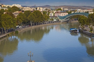 Peace Bridge Prints: Peace Bridge (Bridge of Peace) over the Mtkvari (Kura) River
