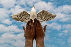 Angola Prints: Peace monument, Luena, Moxico, Angola, Africa