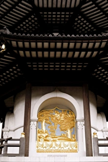 The Peace Pagoda donated by Japanese monks in 1985, Battersea, London, England