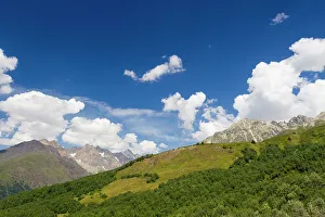 Peaks of Svaneti mountains near Adishi, Georgia, Central Asia, Asia