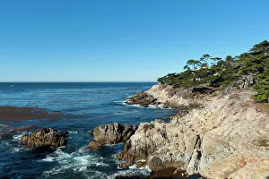 Pebble Beach Prints: Pebble beach, 17 Miles Drive, Carmel, California, United States of America, North America