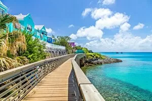 Connections Gallery: A pedestrian bridge on the Railway Trail footpath at Baileys Bay on the North Shore, Bermuda