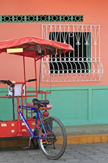 Street View Prints: Pedicab, Corinto City, Chinandega Province, Nicaragua, Central America