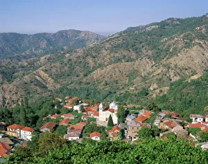 Central European Prints: Pedoulas, Troodos mountains, Cyprus, Mediterranean, Europe