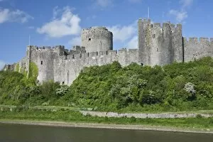 Pembroke Castle in Pembroke, Pembrokeshire, Wales, United Kingdom, Europe