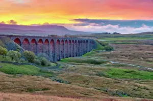 Day Time Prints: Pen-y-ghent and Ribblehead Viaduct on Settle to Carlisle Railway