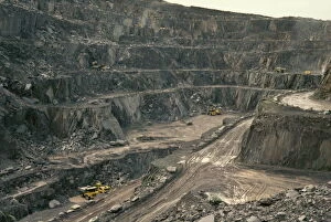 Images Dated 25th February 2008: Penrhyn quarry, the largest slate quarry in Wales, Bethesda, Snowdonia