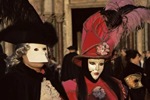 Disguise Prints: People in Carnival costume