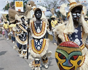 Facial Decoration Prints: People in costume and facial paint