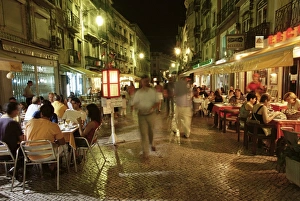 Bairro Alto Prints: People sitting at Sul restaurant